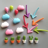 balloon arrow note cloud cactus refrigerator sticker convenience magnet color message magnet whiteboard decoration photo wall