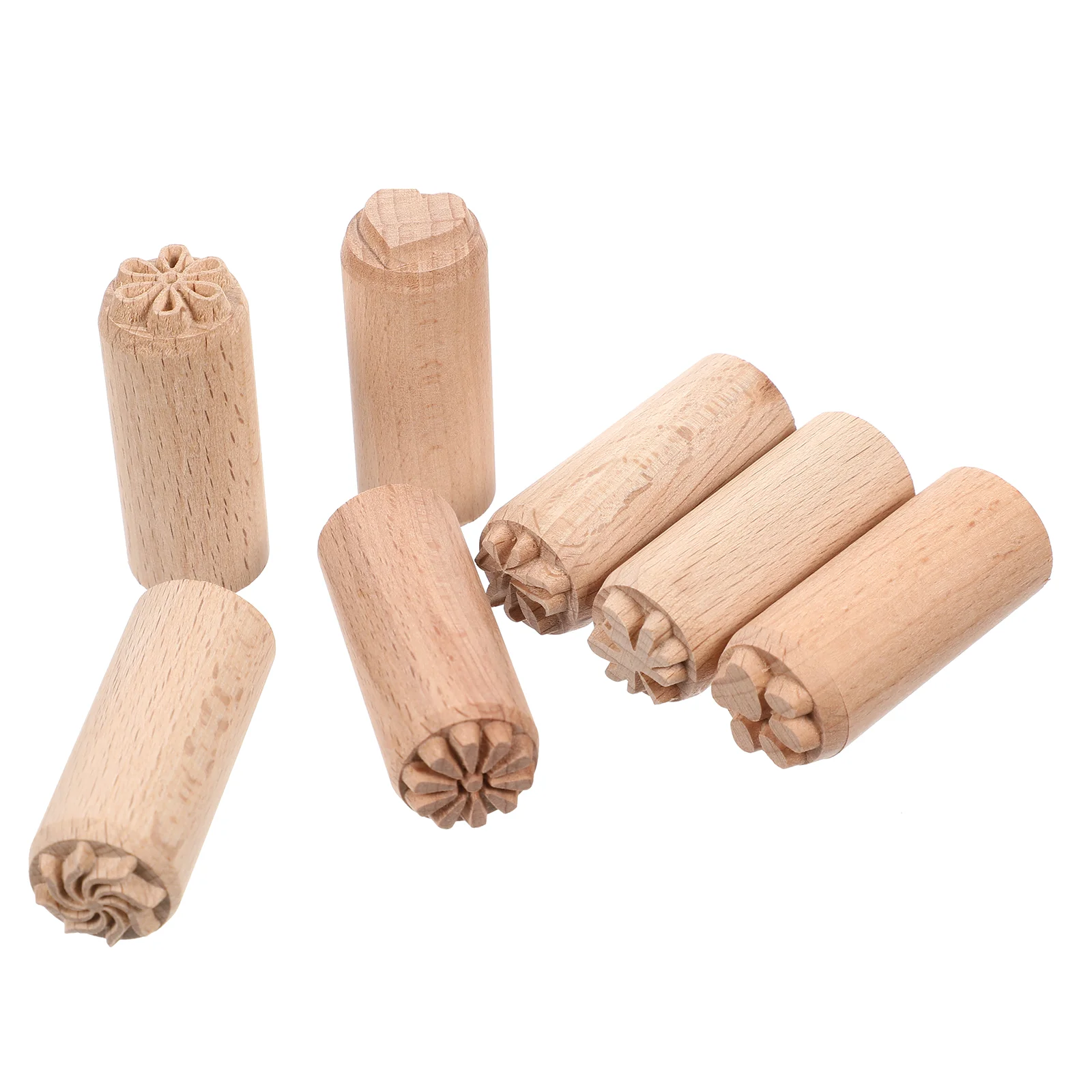 

Practical Hand Carved Stamps DIY Clay Pottery Printing Blocks Craft Accessories