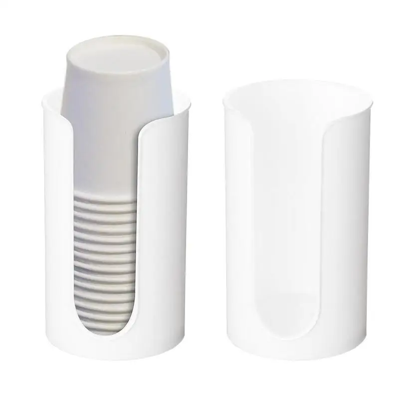 

Диспенсер для чашек в ванную комнату, прозрачный держатель для стакана для ополаскивания полости рта, настенный держатель для ванной комнаты