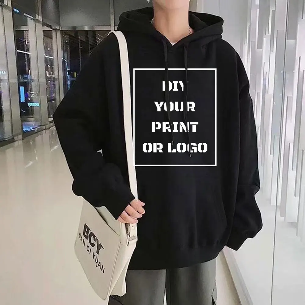 

Your Own Design Logo/Picture Personalized Custom Men Women DIY Hoodies Fleece Sweatshirts Casual Autumn Winter Hoody Pullovers