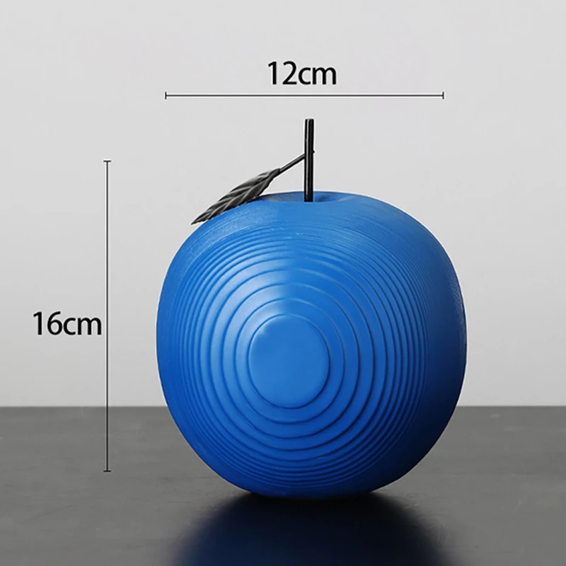 

Modern Creative Resin Apple Pear Statue Figurine Fruit Sculpture Figurines For Interior Home Room Decoration Crafts