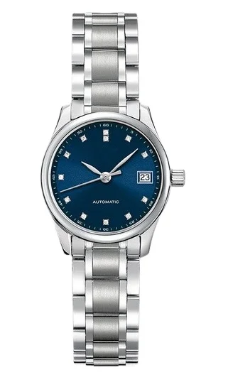 

Новые женские модные часы с синим циферблатом серия master автоматические механические часы с инкрустированным бриллиантом сапфировым стекл...