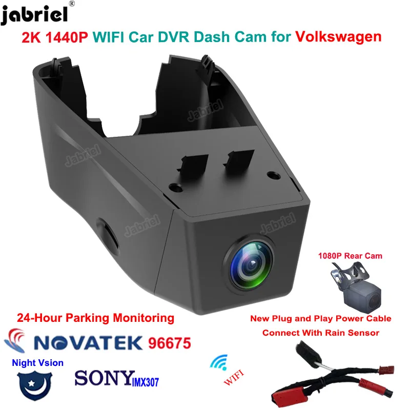 	New 2K Wifi Car DVR Dash Cam R	