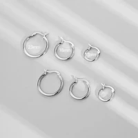 ladies simple hoop earrings korean fashion girls daily wear earrings silver ladies pierced earrings jewelry 2022