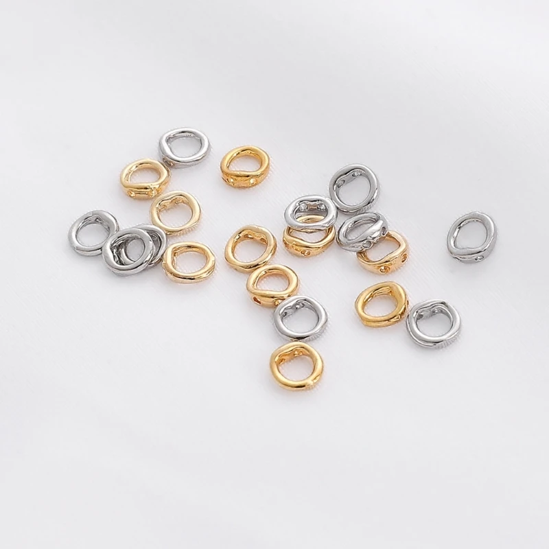 Прочные соединительные кольца с двойным отверстием ювелирные застежки для