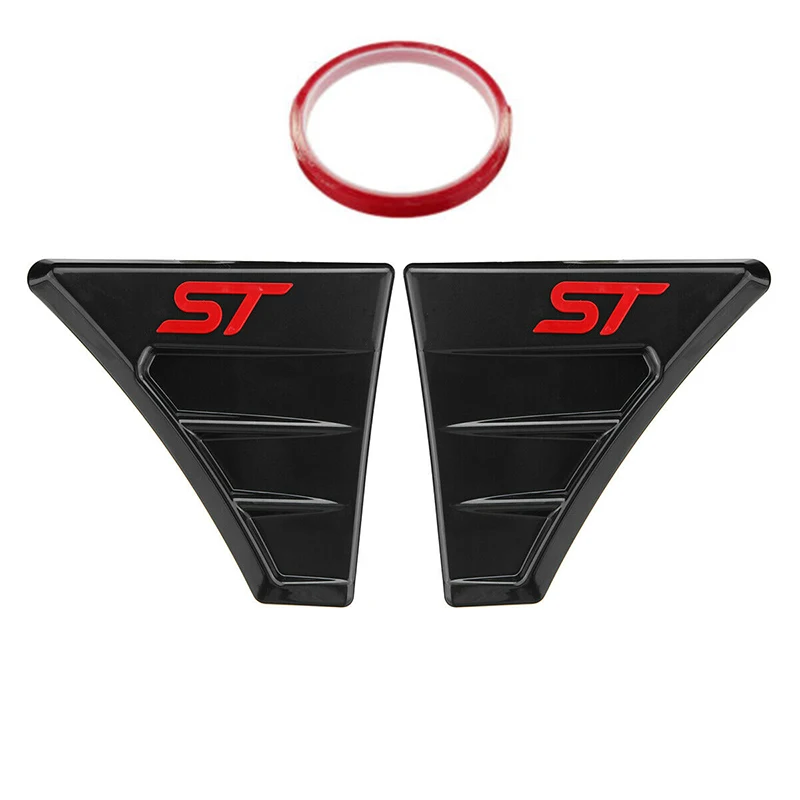 

Новый красный автомобильный спойлер для бокового брызговика, дефлекторная наклейка, отделка, молдинг ST Style для Ford Focus MK2 MK3 RS, наклейка для бокового брызговика