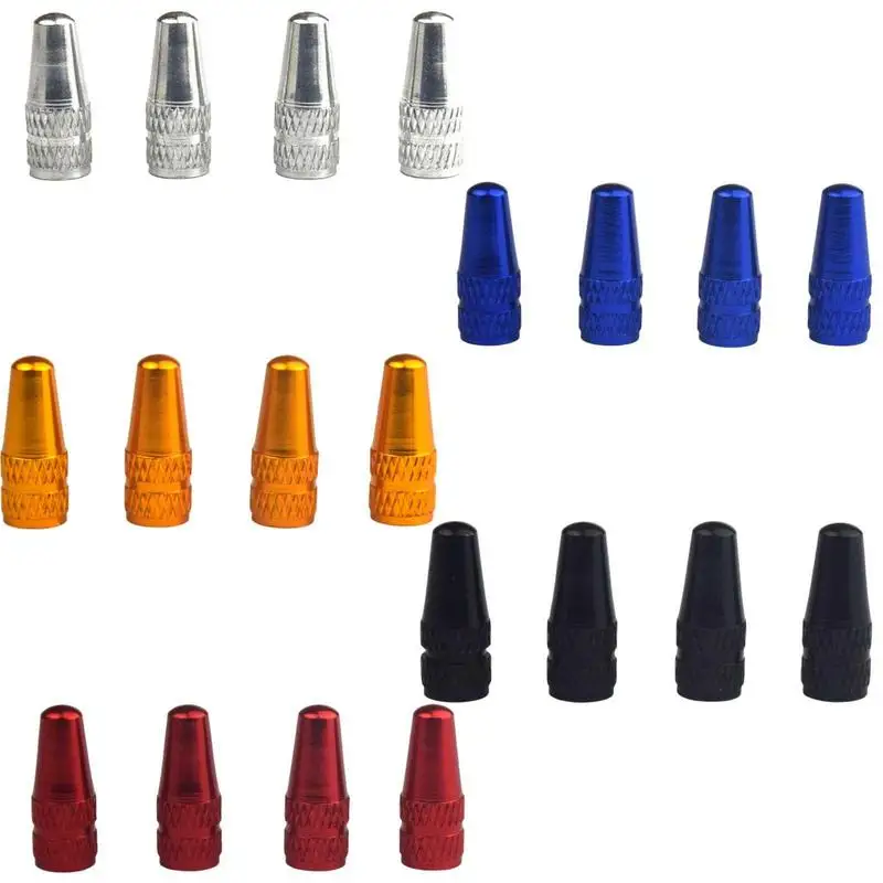 

4 PcsDurable Bike Tire Caps Aluminum Alloy Val-ve Caps Cover Bicycle Val-ve Caps Suitable For Bicycles Universal Rocket Shape