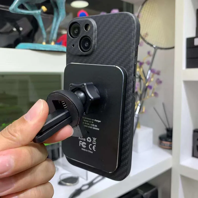 Tanie Pokrowiec Na Apple IPhone 13 14 Plus Pro Max Magsafe Magnetyczny Pokrowiec Z Włókna Węglowego Aramidowy Pokrowiec Ochronny Na Telefon Komórkowy