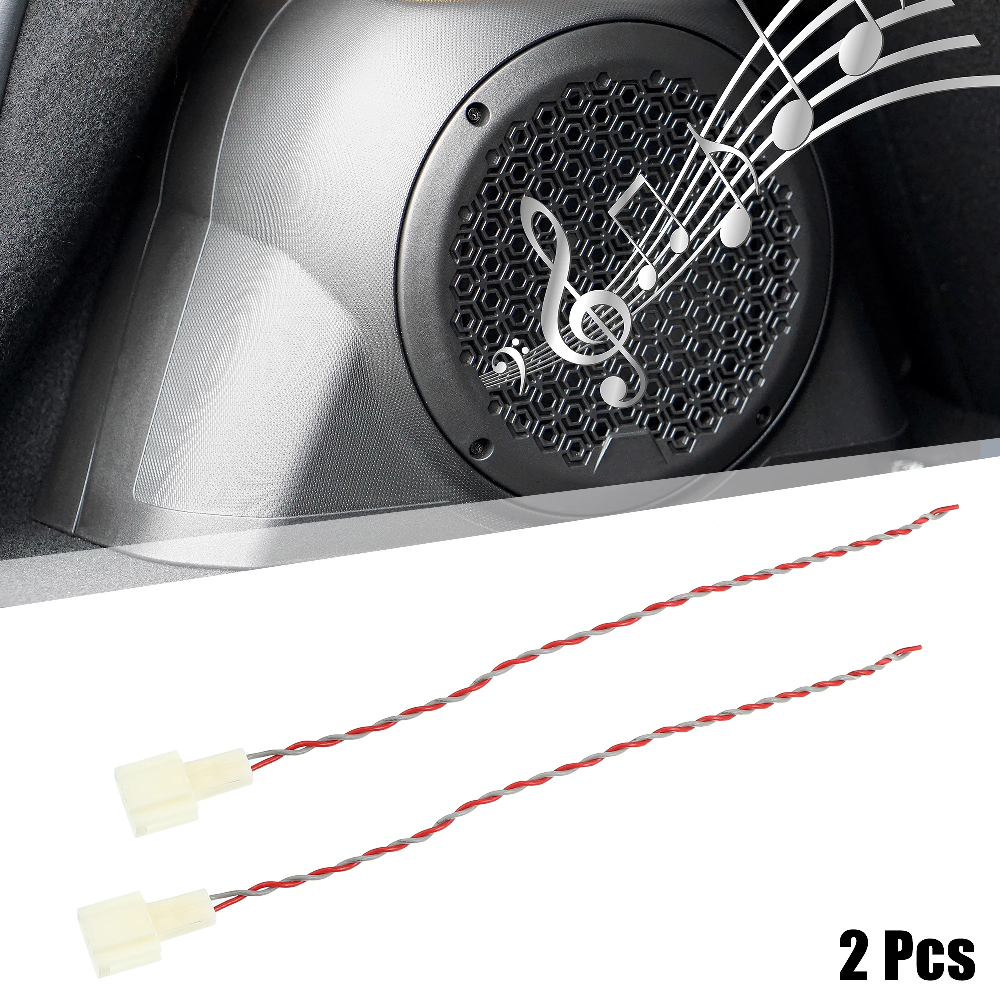 X Autohaux 2-4Pcs Car Speaker Connector Wire Harness Adapter