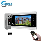 Видеодомофон Tuya Wifi 720P, система связи с 7-дюймовым HD цветным монитором, дистанционным управлением, разблокировкой записью на смартфоне