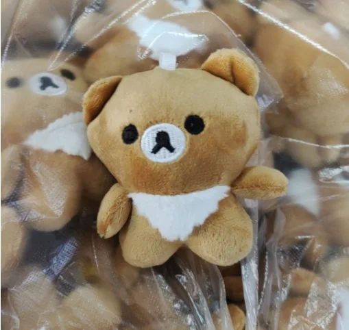 Фото Новый кавайный мультфильм Rilakkuma плюшевая кукла кулон брелок украшение для рюкзака пара милые детские игрушки Рождественский подарок для девочек №5