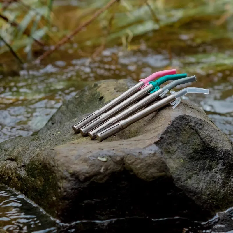 

Телескопический фильтр из титана для чая и сока