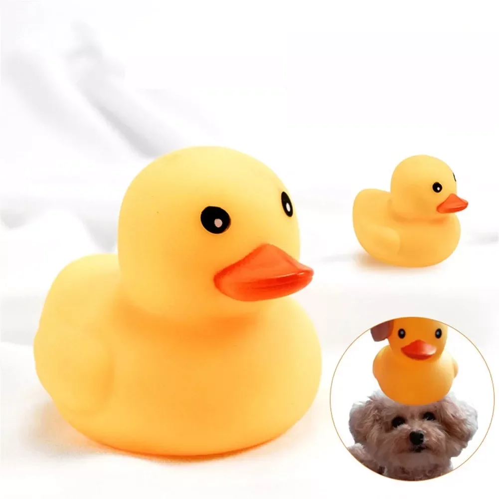 

NEW 1/PCS Duck Pet Squeaky Molar Chew Toy Dog Interactive Rubber Venting Sounding Squeeze Toys for Small Medium Dogs Puppy Screa