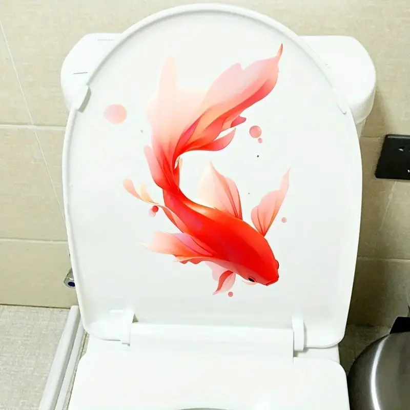 

Водонепроницаемые наклейки Lucky Red Koi для ванной комнаты