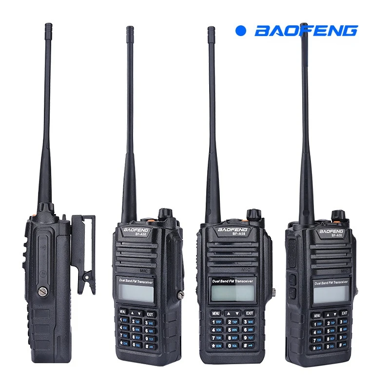 Baofeng A58 Waterproof Machine UV2 Two-stage Intercom Civilian Handhold High-power Self-driving Tour Baofeng FM BF