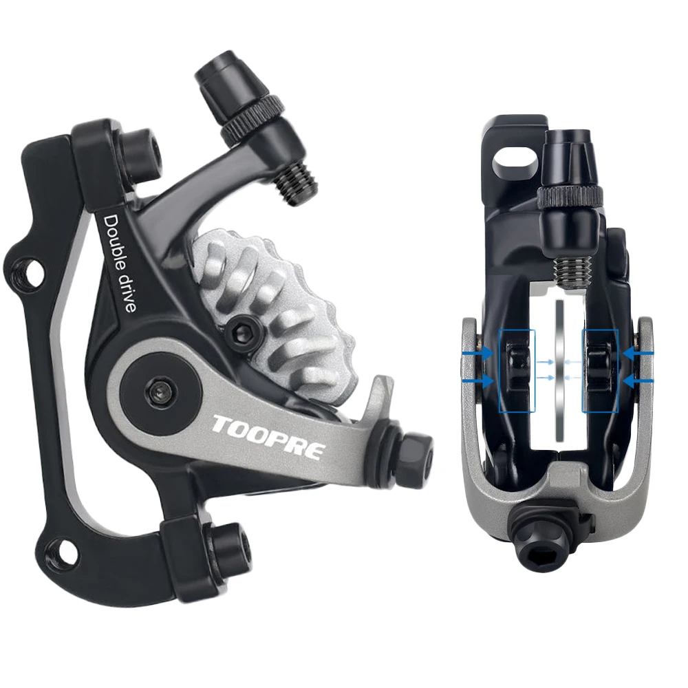 

TOOPRE MTB Bicycle Dual Drive Disc Brake F160/R140 F180/R160 Aluminum Alloy Bilateral Piston Drive Mtb Brakes Hydraulic Set