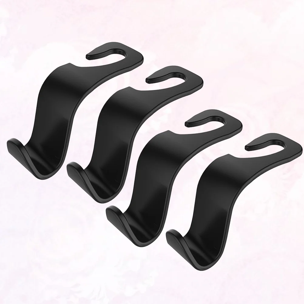 

4 Pcs Car Hook Purse Back Hangers Back Pillow Car Headrest Hanger Back Organizer Hook Back Storage Hook