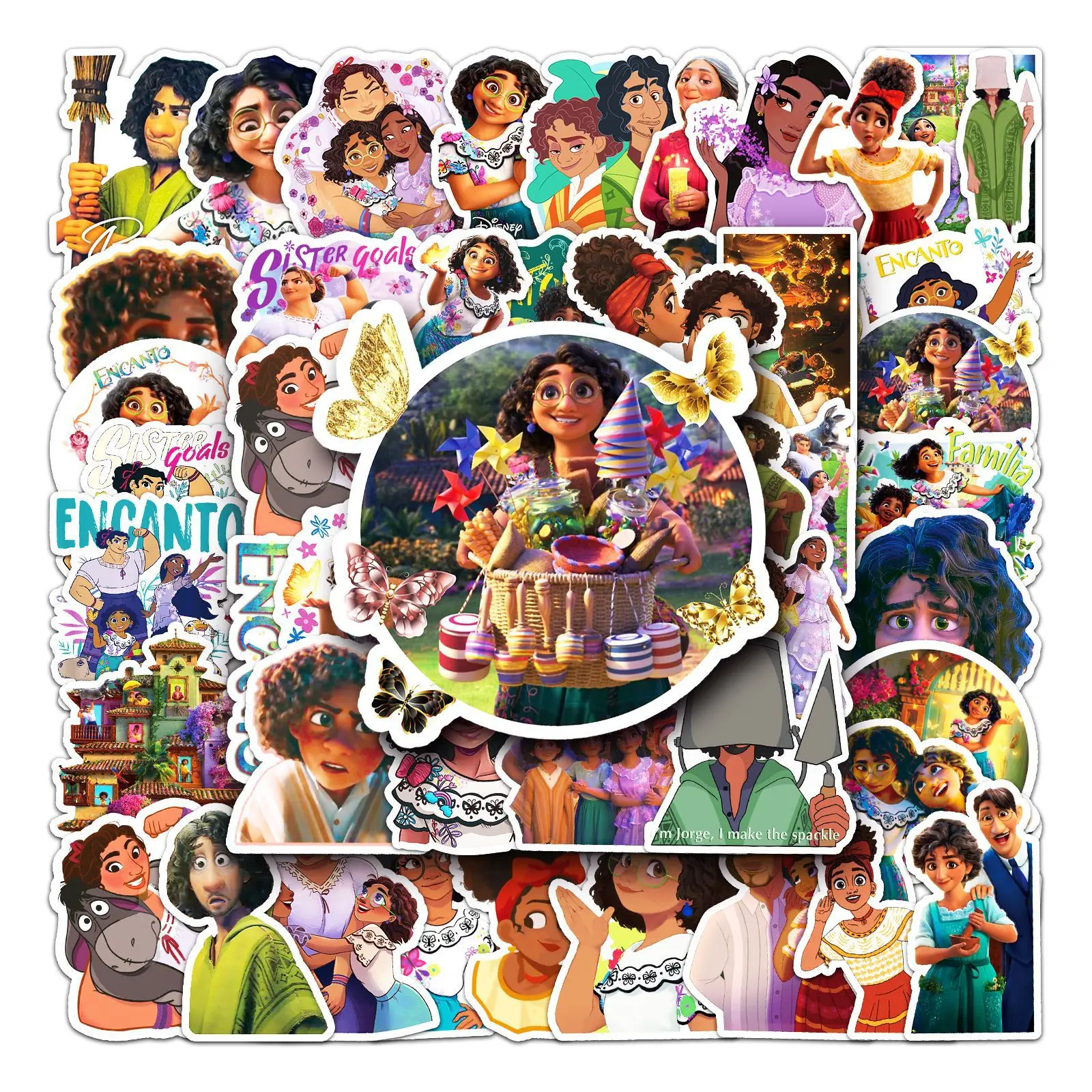 

10/30/50 Disney Cartoon Movie Encanto Sticker Graffiti Sticker Decoration Skateboard Suitcase Laptop Mobile Phone Car Toys