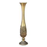 h26cm small size tabletop decorative metal flower vases table decoration gold vaae for nordic home decor v04