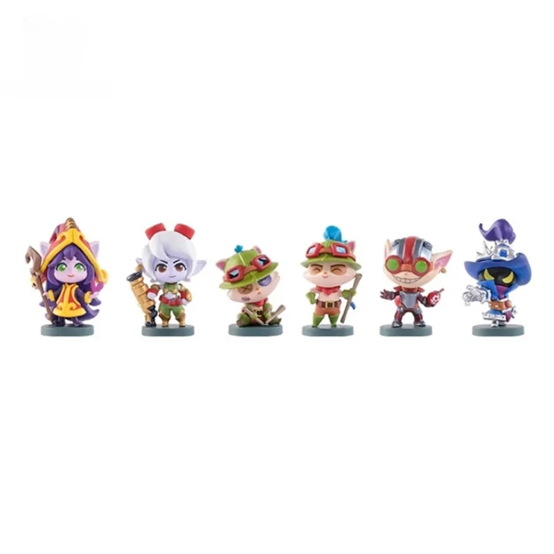 

League of Legends Yordles Teemo Lulu Veigar Ziggs Tristana Anime Figure Model Action Model Toy Game Periphery Collectibles Gift