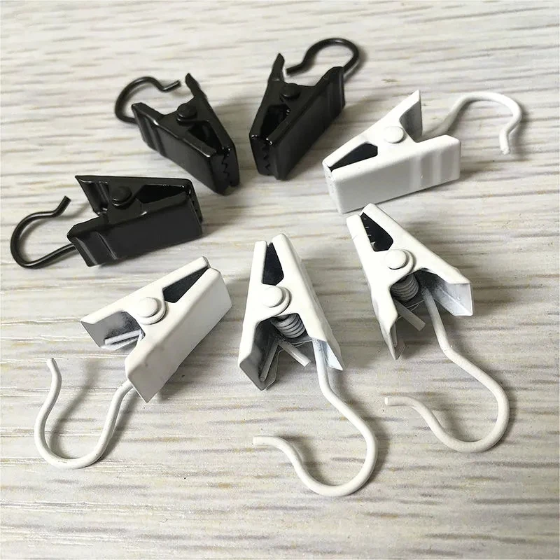Stainless Steel Curtain Clip Hook Paint Clip Buckle Accessories Strong Shower Curtain Clip Load-Bearing Thickened Clip Durable