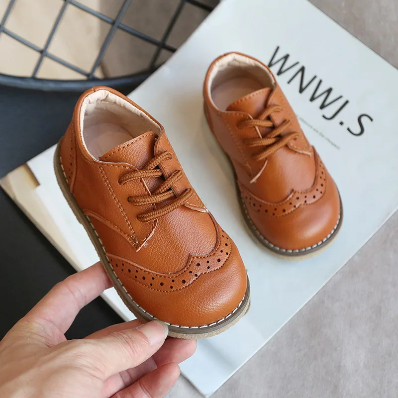 

New Spring Autumn Children Leather Shoes for Boys Girls Casual Shoes Kids Soft Bottom Casual Outdoor Shoes Baby Sneakers