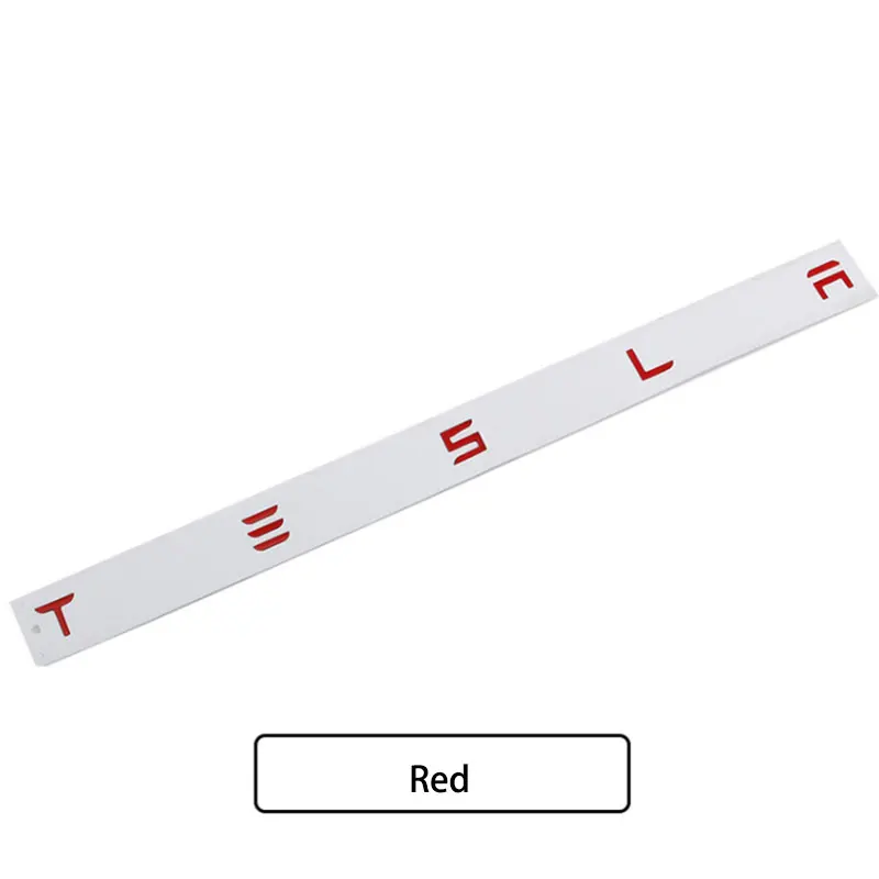 

3D ABS TESLA эмблема буквы логотип хром черный красный значок наклейки на задний багажник автомобиля для Tesla Model 3 Y X S задние наклейки аксессуары
