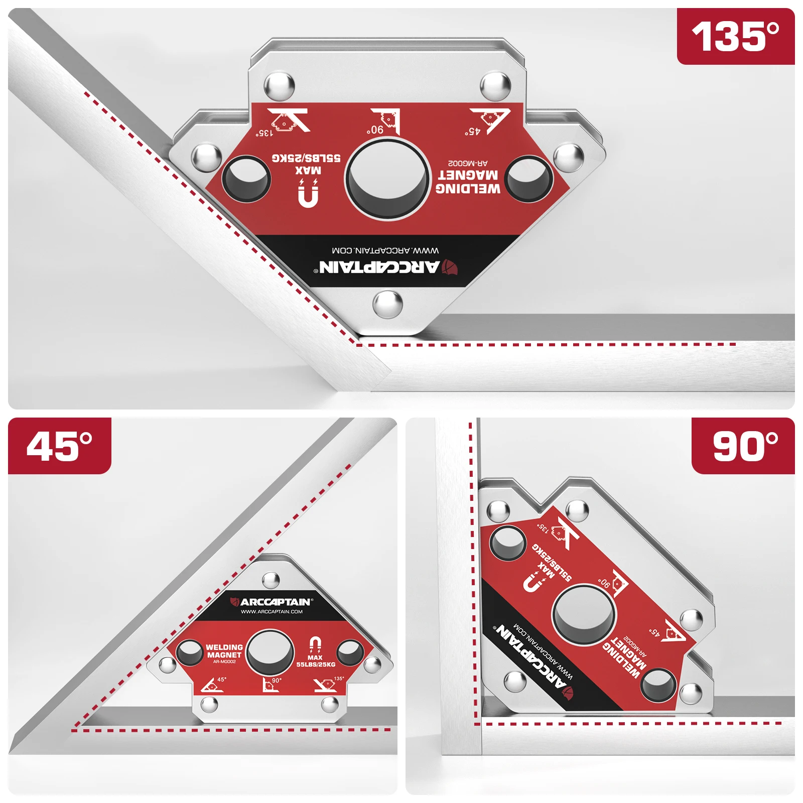 ARCCAPTAIN Сварочные магнитные сварочные держатели Угловая припойная стрелка Магнит