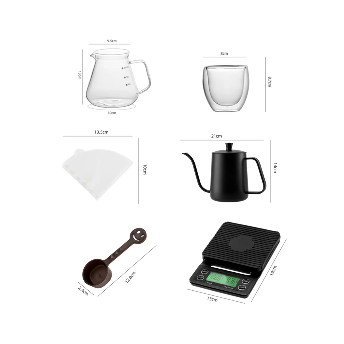 

Hand Brewed Coffee Set Manual Grinder Outdoor Coffee Equipment Camping Portable Coffee Barista Tools