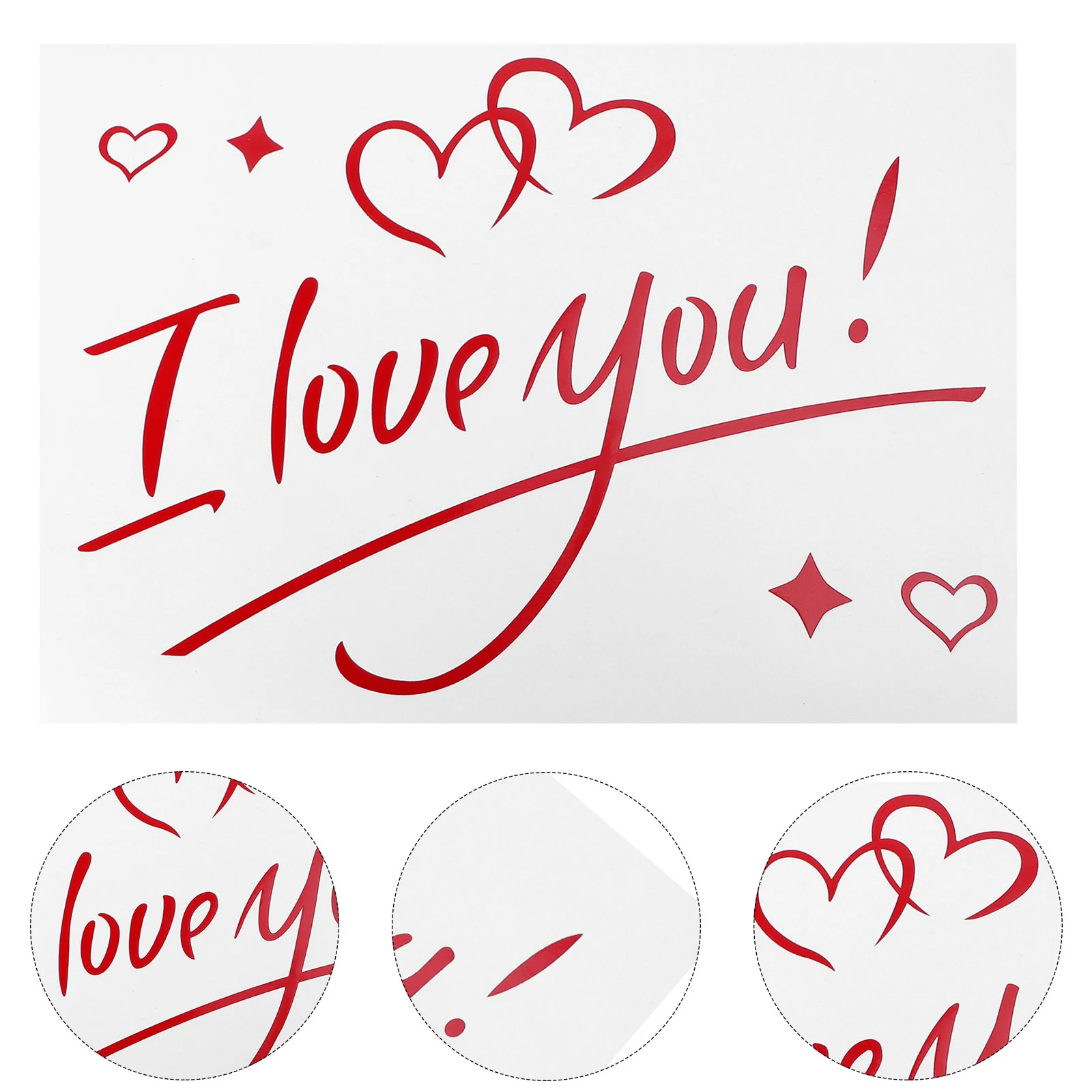 

5pcs Balloon Decal Valentine's Day Balloon Decal Balloon Sticker for Balloon Wedding Party