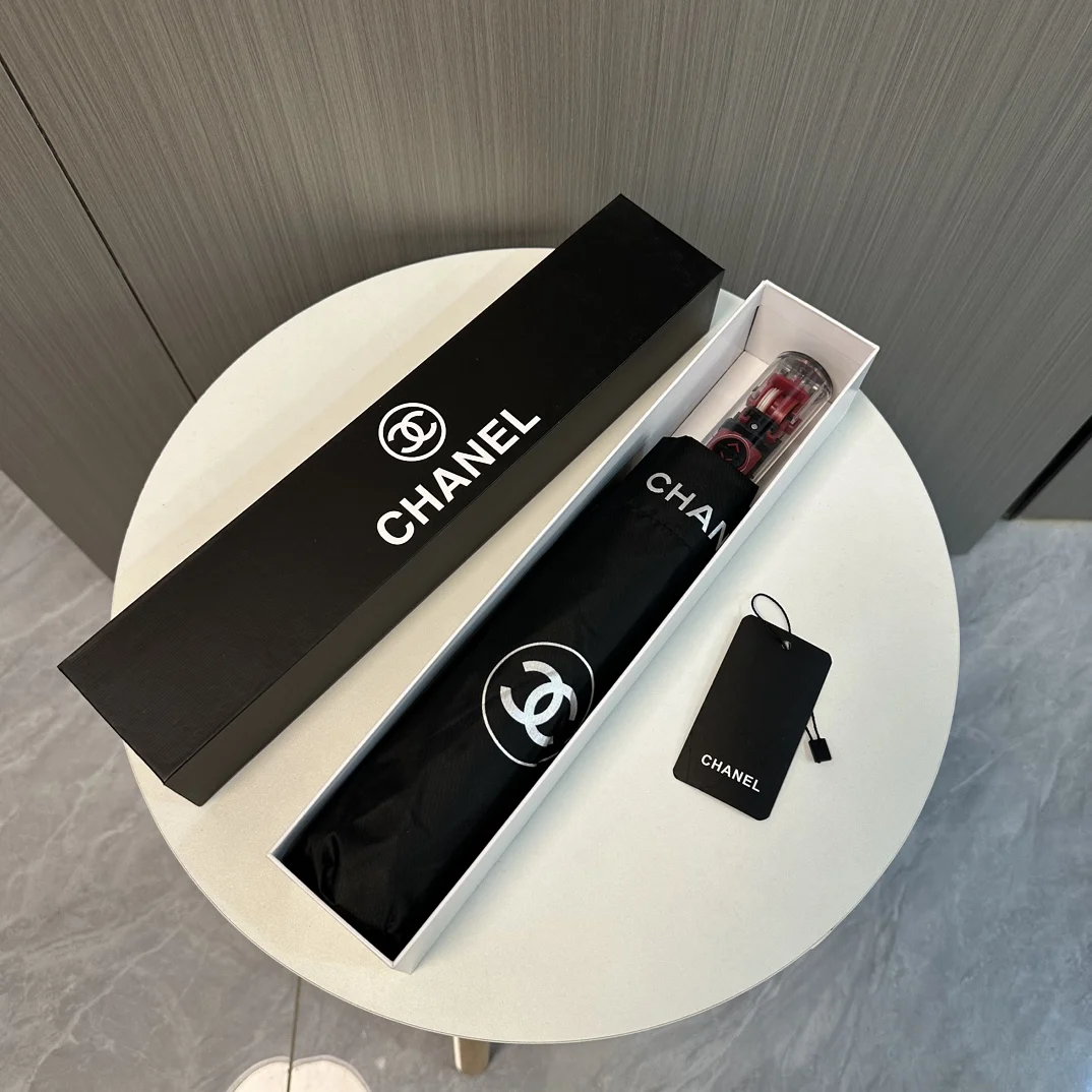 Chanel (Шанель)Новый модный высококачественный складной зонт для дождя и солнца.
