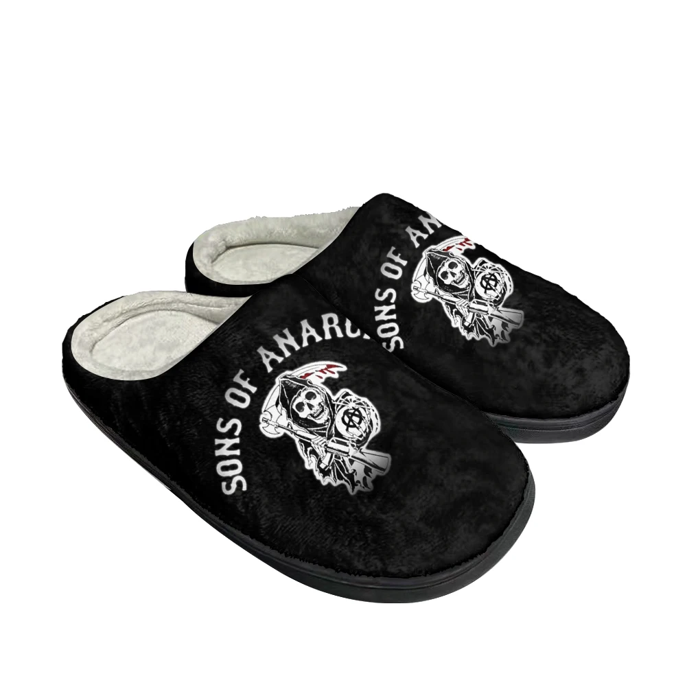 

Hot Sons of Anarchy Fashion Cotton Custom Slippers Mens Womens Sandals Plush Casual Keep Warm Shoes Thermal Comfortable Slipper