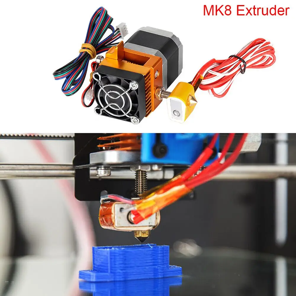 Фото Запасной Профессиональный Металлический Hotend Kit для Prusa i3, детали для 3D-принтера MK8, экструдер J-headFor Prusa i3 №5