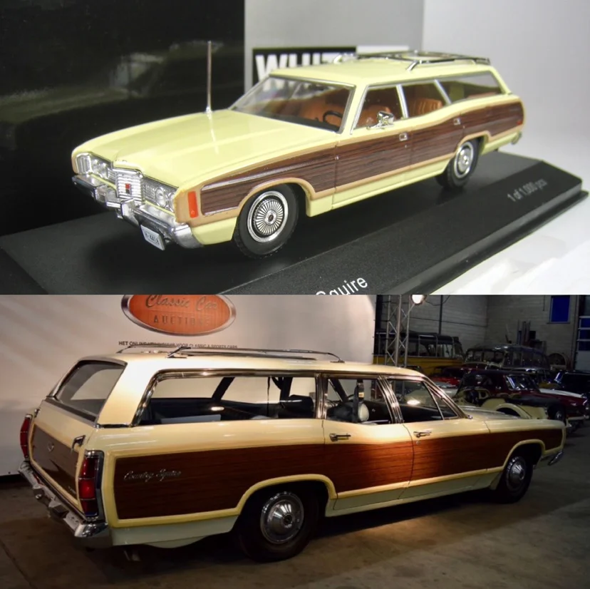 

IXO 1:43 Whitebox Ford LTD Country Squire Wood Grain Collector Edition Metal Static Model Toy Gift