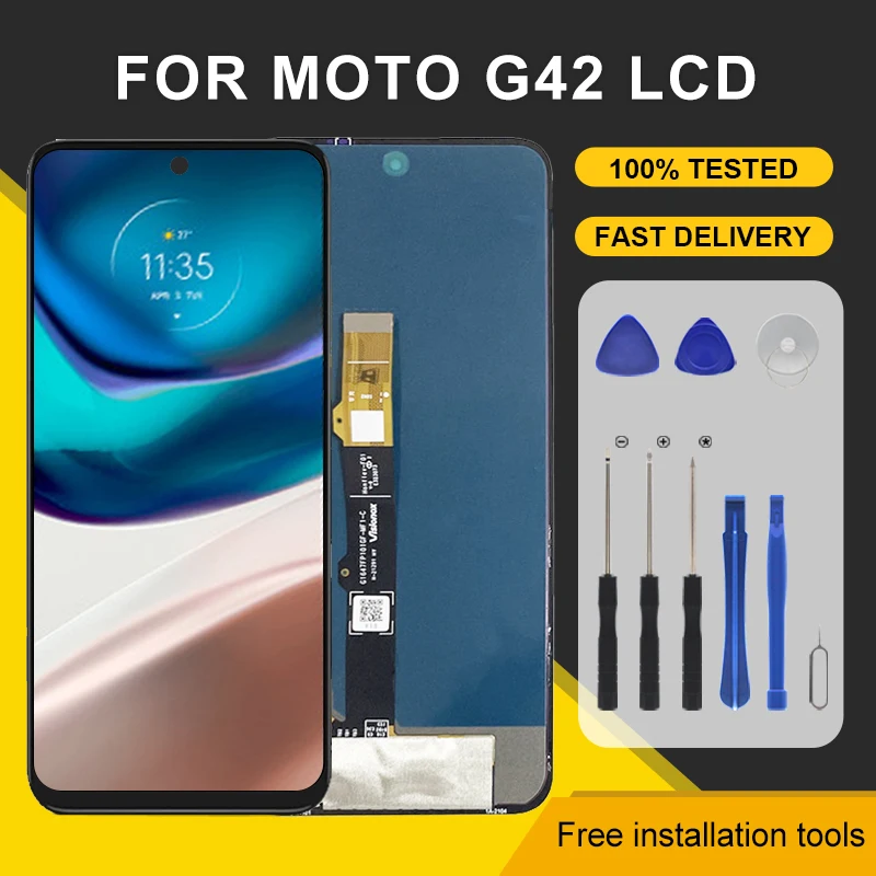 

6,4 дюймовый XT2233-1 дисплей для Moto G42 ЖК Сенсорная панель дигитайзер в сборе Замена с рамкой Бесплатная доставка