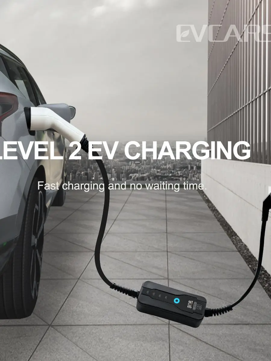 Car Portable EV Charger Electric Vehicle Type 1 Plug 16A 5m J1772 Level 2 EVSE Controlle Charging Stations for Leaf
