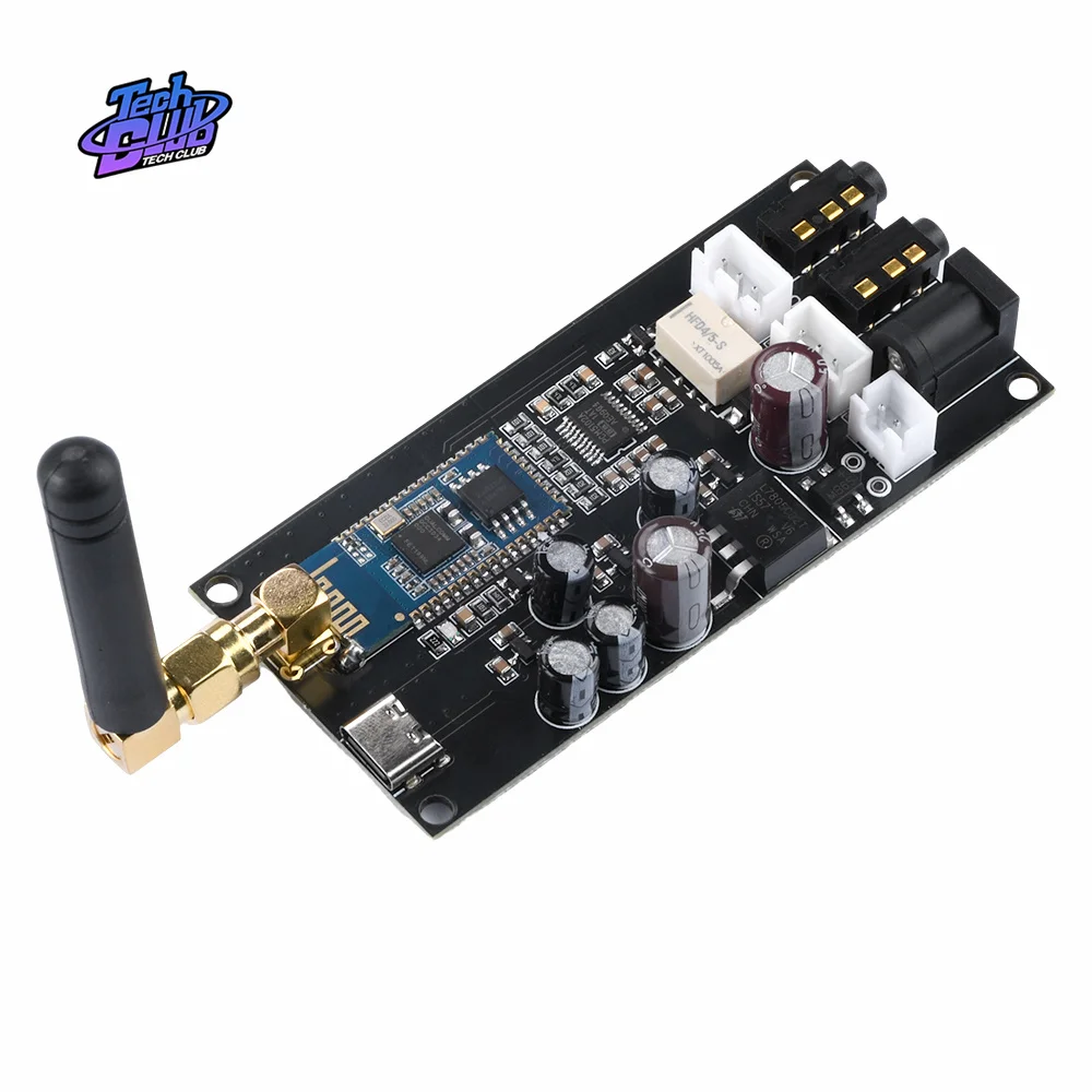 Bluetooth-совместимая 5 1 звуковая карта QCC3034 модуль DAC аналоговый вход жесткого