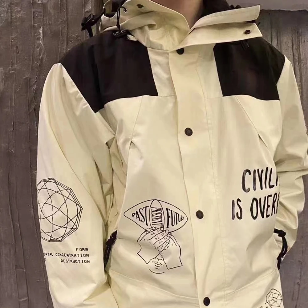 

America Brand Face Brain Death Jacket Outdoor Sports Jacket Windproof Jacket Hooded men bomber jacket men top with Original tag