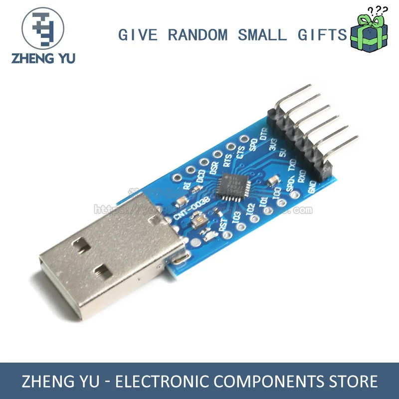 

CP2104 MODULE USB TO TTL SERIAL PORT UART STC DOWNLOADER BRUSH CABLE