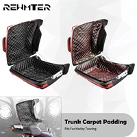 motorcycle leather chopped pack trunk carpet liner for harley touring limited cvo road electra street glide flhr flht 2014 2022