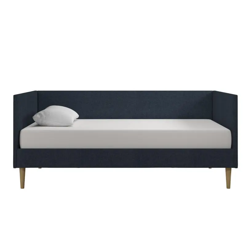 

Upholstered Daybed, Twin Size, Blue Linen