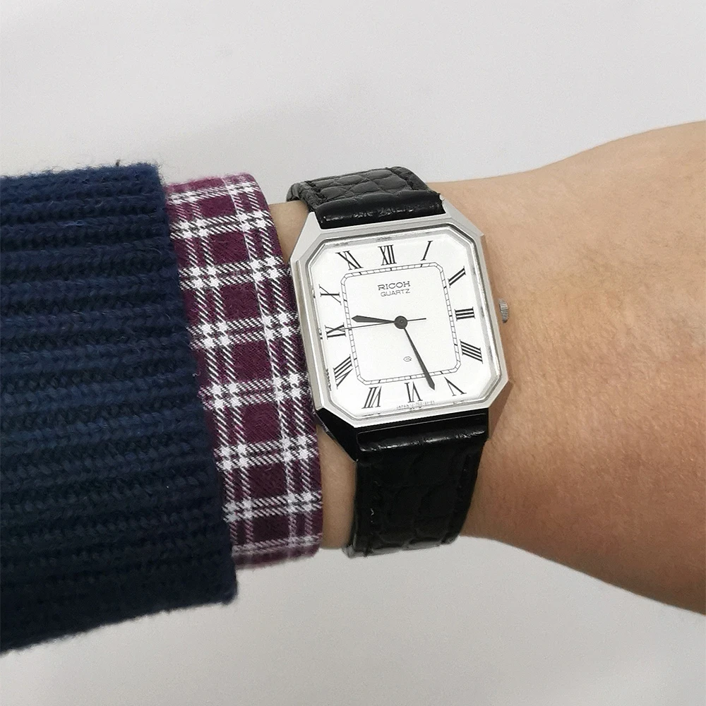 Crocodile Leather Replacement Watchbands Black Alligator Grain Watch Band Bracelet 18mm 19mm 20mm 21mm 22mm Dark Blue Soft Strap