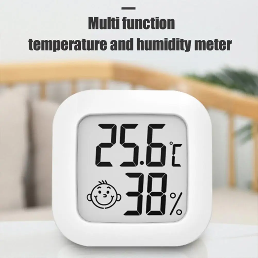

Indoor Digital Thermometer Hygrometer Mini Thermometer With Interior Decoration Pattern Face R7c3