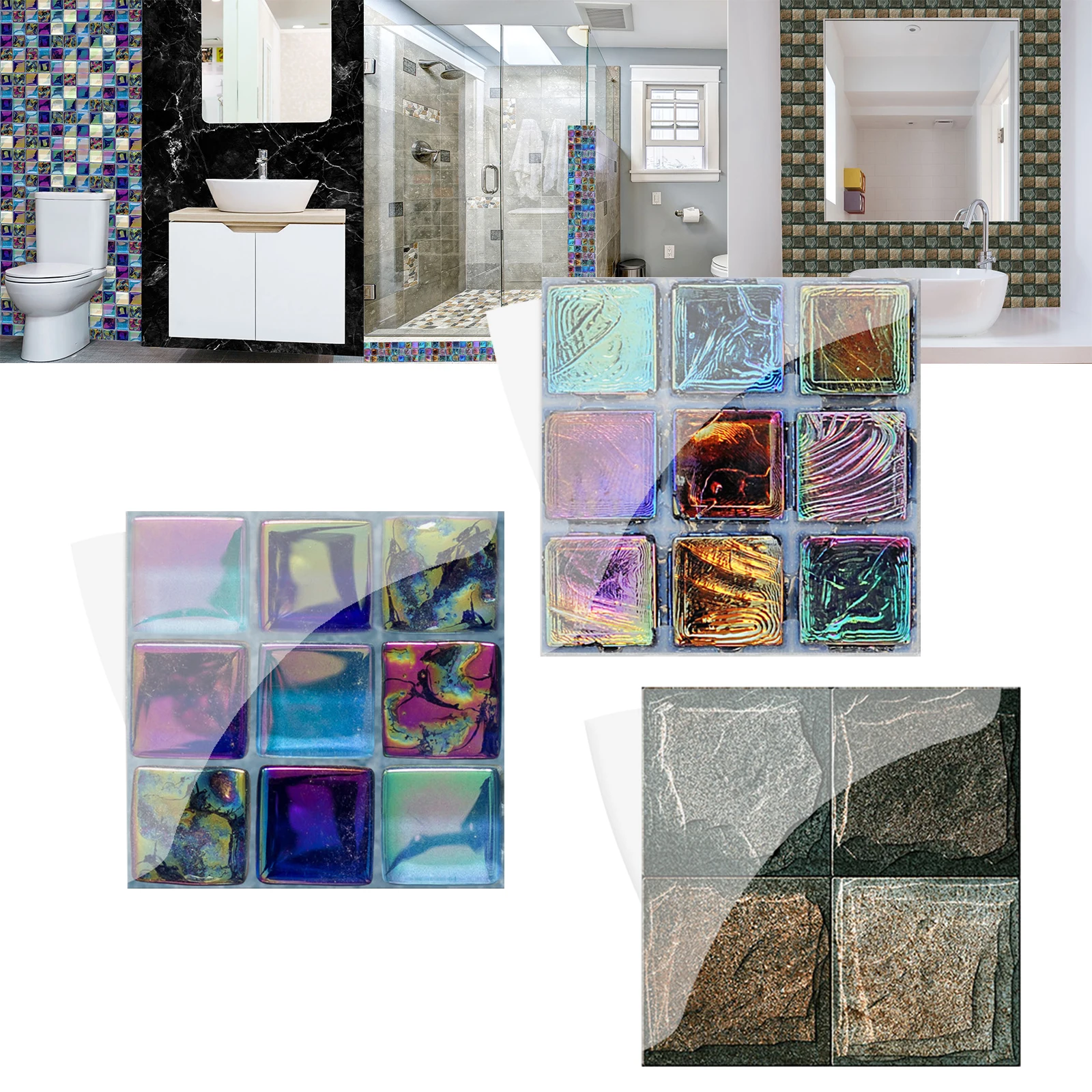 18 шт. ПВХ-наклейки на стену водостойкие |