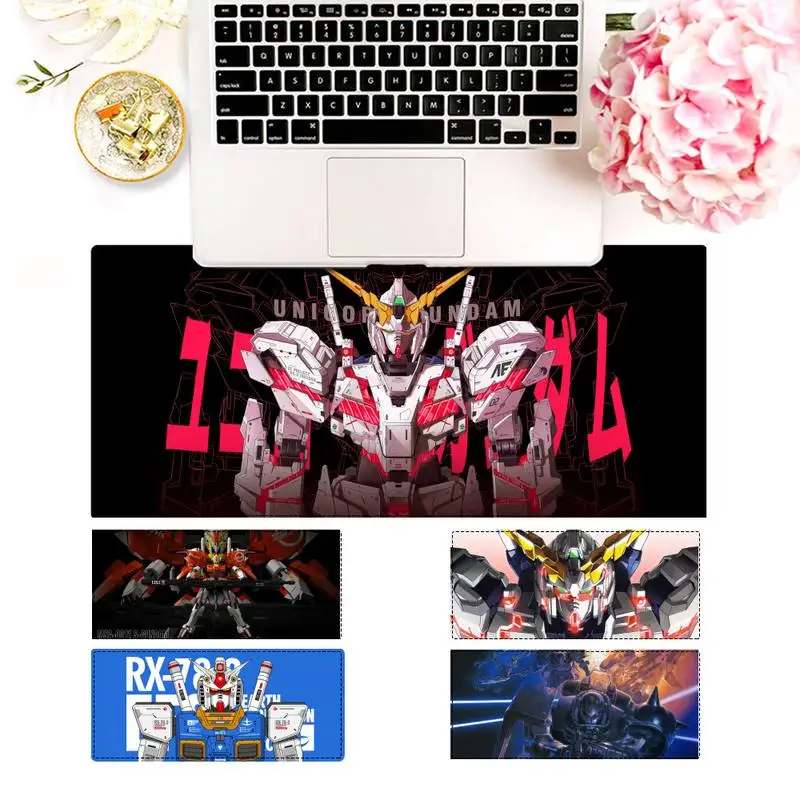 

Funny Mobile Suit Gundam Mouse Pad Gamer Keyboard Maus Pad Desk Mouse Mat Game Accessories For Overwatch