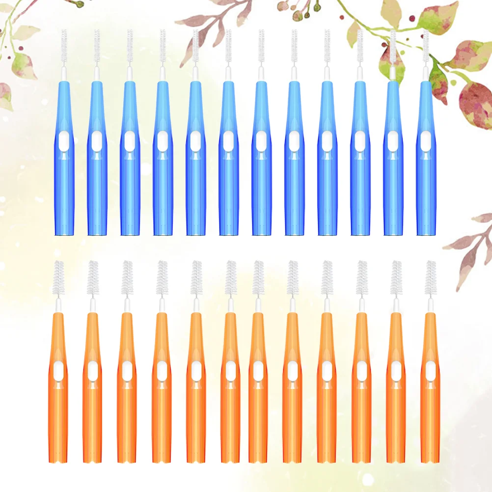 1 Box 30 Pcs Interdental Retractable Dental Care Cleaner Brush Picks (Pink 06mm)