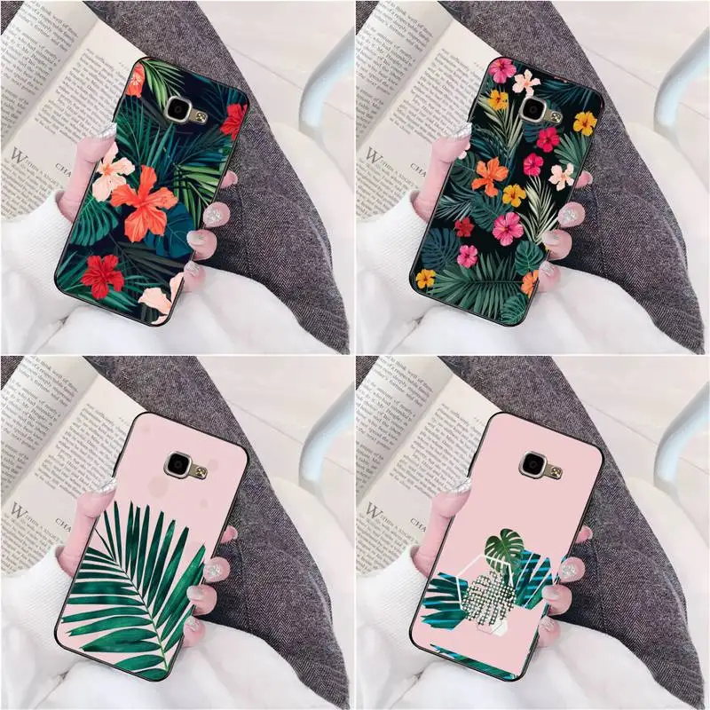 

Fresh Leaf Banana Leaf Phone Case For Samsung Galaxy A51 A50 A71 A21s A31 A41 A10 A20 A70 A30 A22 A02s A13 A53 5G Cover Coque