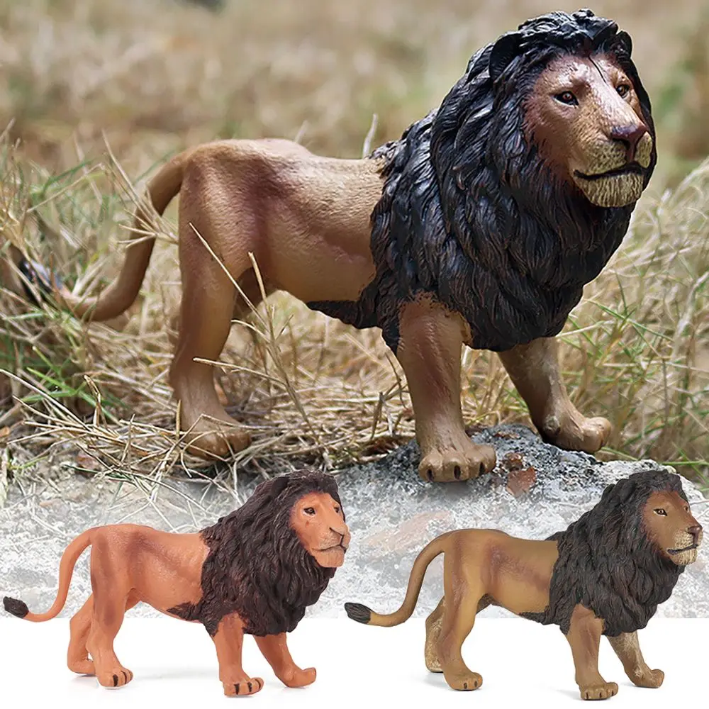 

Игрушка для раннего обучения, наука и природа, дикие животные, реалистичные львы, статуэтки, модели мужских Львов