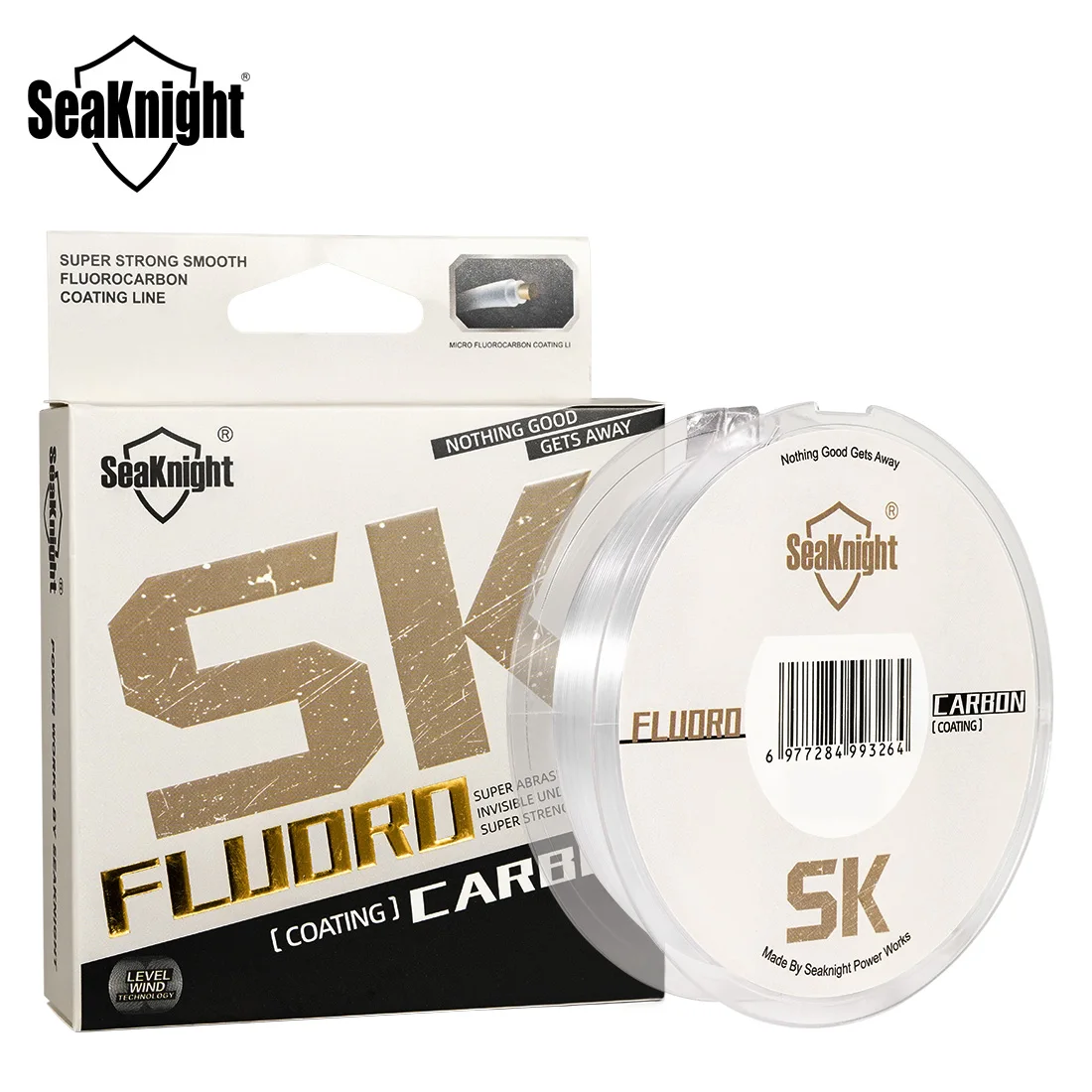 Фото SeaKnight 2026 НОВИНКА SK- Bass Leader-Line Флюорокарбоновая леска белая/розовая 50м/100м 0.8 # -30.0 #   Углеродная леска 100LB для нахлыстовой рыбалки №2