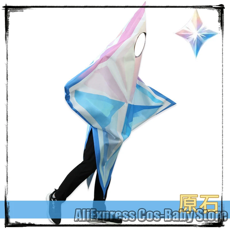 

Novelty Primogems Cos Genshin Impact Primogems Spoof Doll Cosplay Costume Stage Show Morax Rock Pillar for Women Men Halloween